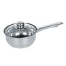 Jogo de Panelas com 5 Peças Aco Inox Tampa de Vidro Cozinha Chef Cozinhar - 2