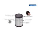 Ver imagem 4 de Lixeira Tramontina Smart Automática com Sensor em Aço Inox com Acabamento Scotch Brite 6 Litros