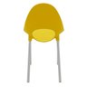 Cadeira Tramontina Elisa em Polipropileno Amarelo com Pernas de Alumínio Anodizado - 6