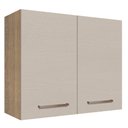 Ver imagem 1 de Armário Aéreo 80 Cm 2 Portas Rustic/crema Agata Madesa