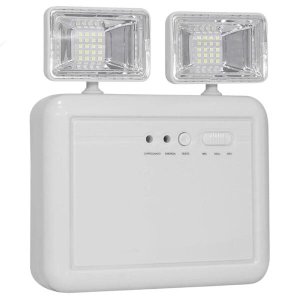 Luminária de Emergência Recarregavel 2 Farois Lâmpada LED Iluminaçao Luz Casa Comercio Empresa