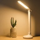 Ver imagem 3 de Luminária Mesa Touch Screen 30 LEDs 3 Funçoes Recarregavel Aticulada Abajur Escritório Leitura