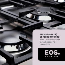 Cooktop a Gás 05 Bocas Eos Inox 90cm Ecg05ib Bivolt - 4