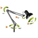 Ver imagem 2 de Luminária Abjaur Articulada Chao Metal Lustre Flexivel Coluna 190cm