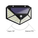 Ver imagem 4 de Luminária Energia Solar Parede Kit 5 Unidades 100 LED Sensor Presença 3 Funções Lâmpada