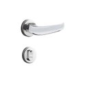 Ver imagem 1 de Fechadura para Porta de Entrada Cromada 40mm com Roseta MZ920 Standard Papaiz