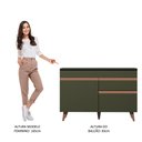 Ver imagem 6 de Balcão Gabinete de Pia Cozinha 2 Portas 1 Gaveta Preto Reims Madesa
