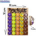 Ver imagem 7 de Porta Cápsulas Café 30x40 Dolce Gusto - Nogueira - Cantinho do Café 30 Cápsulas