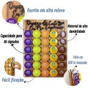 Ver imagem 2 de Porta Cápsulas Café 30x40 Dolce Gusto - Nogueira - Cantinho do Café 30 Cápsulas