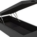 Ver imagem 2 de Base Box Baú Barcelona Suede Cinza 96x203