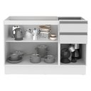 Ver imagem 5 de Balcão de Pia Acordes Glamy 120cm MDF 3 Portas Branco Madesa
