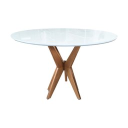 Mesas de Jantar Pandora Cor Branco Diâmetro 1m - 2