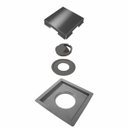 Ver imagem 2 de Ralo Oculto Inox Quadrado 10x10 Tampa Inox Com Veda Ralo