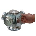 Ver imagem 2 de Baleiro Giratório De Vidro Bomboniere 28 Cm 5 Gomos 500m