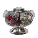 Ver imagem 4 de Baleiro Giratório De Vidro Bomboniere 28 Cm 5 Gomos 500m