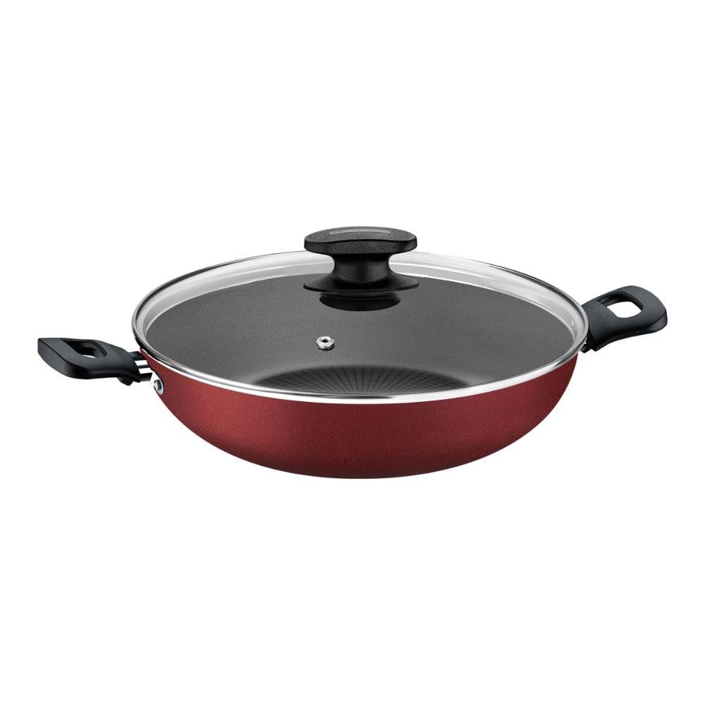 KIT - Faqueiro Premium 3 Peças + 1 Panela WOK 28cm Vermelha - Tramontina - 4