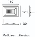Ver imagem 2 de Refletor LED 30W Bivolt 3000K Branco Quente IP65 Blumenau