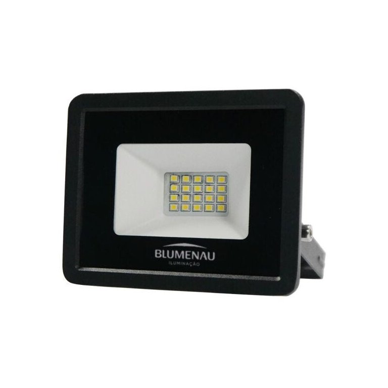 Refletor LED 20W Luz Branca para Área Externa Bivolt Slim Alumínio
