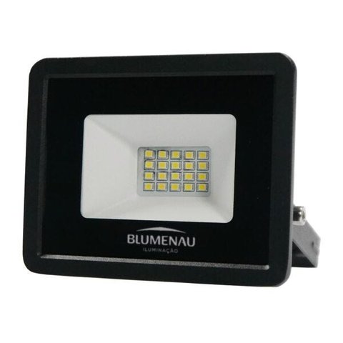 Refletor LED 20W Luz Branca para Área Externa Bivolt Slim Alumínio