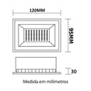 Ver imagem 2 de Refletor LED 20W Luz Branca para Área Externa Bivolt Slim Alumínio