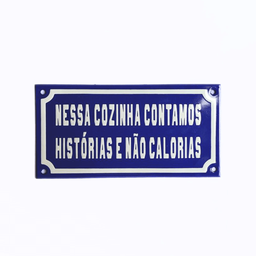 Placa Decorativa Esmaltada - Nessa Cozinha - Casa Toco - 3