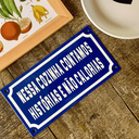 Ver imagem 2 de Placa Decorativa Esmaltada - Nessa Cozinha - Casa Toco