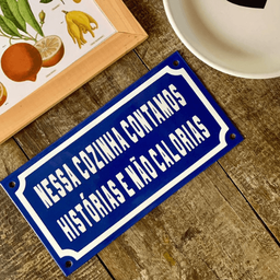Placa Decorativa Esmaltada - Nessa Cozinha - Casa Toco - 2
