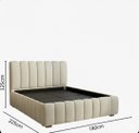 Ver imagem 2 de Cama Box Estofada Casal Conforto Premium Tonalidade Neutra