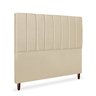 Cabeceira Estofada Cama Box Casal Carla 140cm Linho:bege - 3