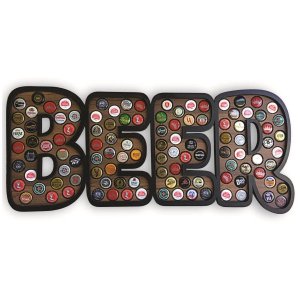Quadro Decorativo de Porta Tampinhas Beer Decorato - 109un