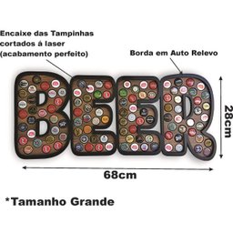 Quadro Decorativo de Porta Tampinhas Beer Decorato - 109un - 3