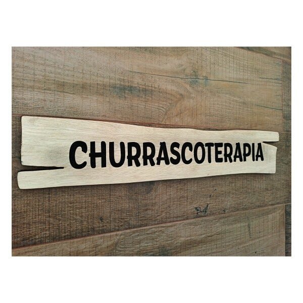 Placa Churrasqueira Churrascoterapia - 1