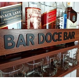 Barzinho para Sala Barzinho de Parede - Bar Doce Bar Imbuia - 4