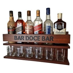 Barzinho para Sala Barzinho de Parede - Bar Doce Bar Imbuia - 1