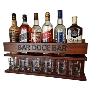 Barzinho para Sala Barzinho de Parede - Bar Doce Bar Imbuia