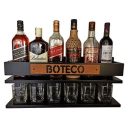 Barzinho para Sala Barzinho de Parede - Boteco - Preto Fosco - 1