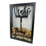 Quadro Porta Rolhas de Vinho - Poesia Engarrafada - 150un - 1