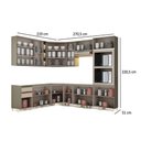 Ver imagem 3 de Cozinha Modulada Henn Connect 16 Peças (4aéreos+4balcões+1paneleiro+7complementos) C16p04 Duna/