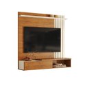 Ver imagem 2 de Painel Ripado para Tv 65 Polegadas 138cmx160cm Suspenso Vegas Canela Off White