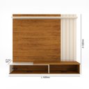 Ver imagem 4 de Painel Ripado para Tv 65 Polegadas 138cmx160cm Suspenso Vegas Canela Off White