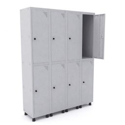 Roupeiro de Aço 4 Vãos 8 Portas com Pitão Pandin - 1