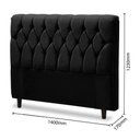 Ver imagem 3 de Cabeceira Cama Box Casal 145cmx126cm Preto