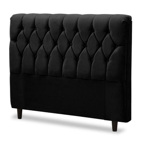 Cabeceira Cama Box Casal 145cmx126cm Preto