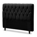 Ver imagem 1 de Cabeceira Cama Box Casal 145cmx126cm Preto