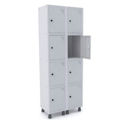 Roupeiro de Aço 2 Vãos 8 Portas com Pitão Pandin - 1