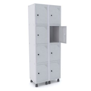 Roupeiro de Aço 2 Vãos 8 Portas com Pitão Pandin