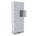 Ver imagem 1 de Roupeiro de Aço 2 Vãos 8 Portas com Pitão Pandin