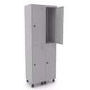 Ver imagem 1 de Roupeiro de Aço 2 Vãos 4 Portas com Pitão Pandin