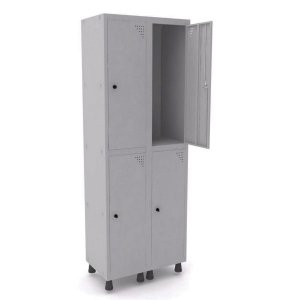 Roupeiro de Aço 2 Vãos 4 Portas com Pitão Pandin