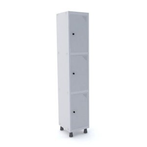 Roupeiro de Aço 1 Vão 3 Portas com Pitão Pandin